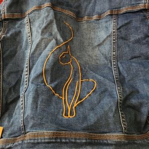 Jean jacket and jeans to match